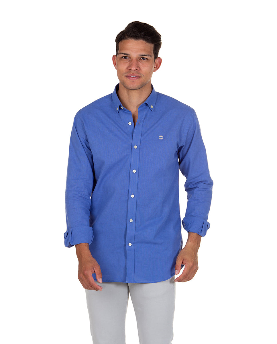 Camisa Lino Azulino