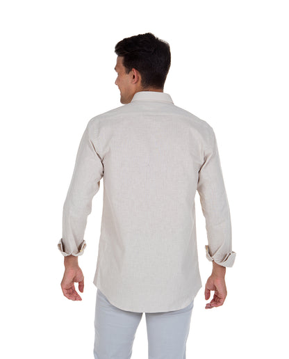 Beige Linen Shirt
