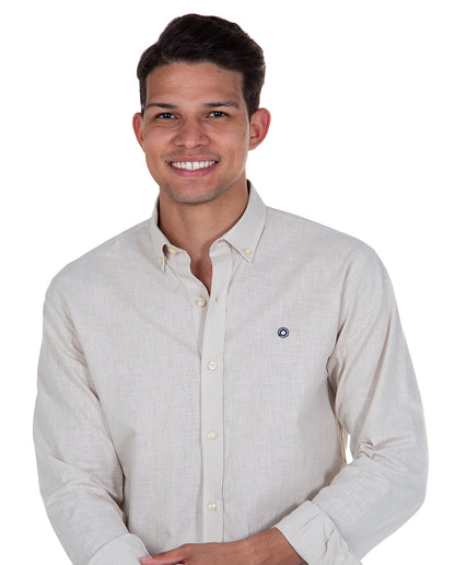 Beige Linen Shirt