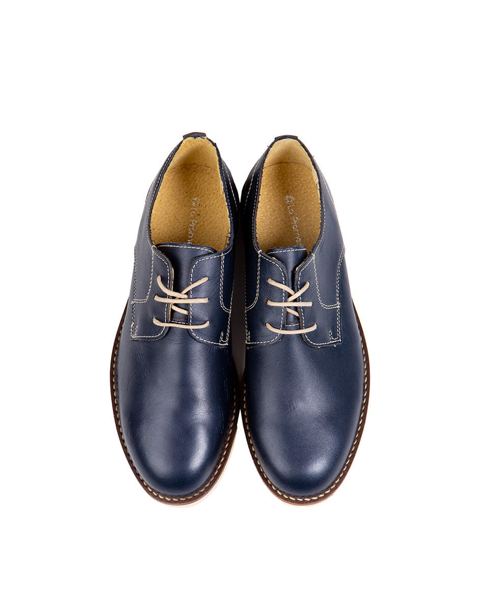 Blucher Liso Marino