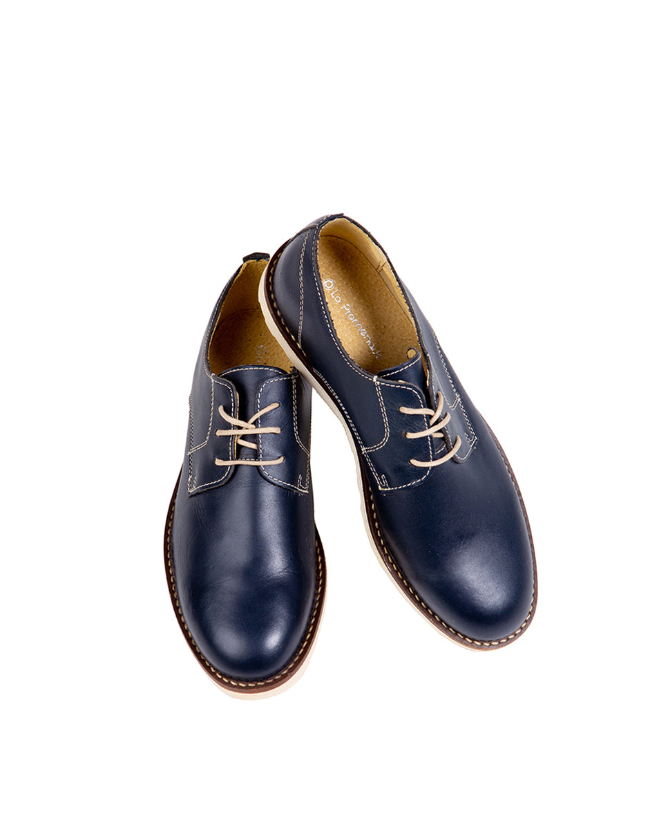 Blucher Liso Marino