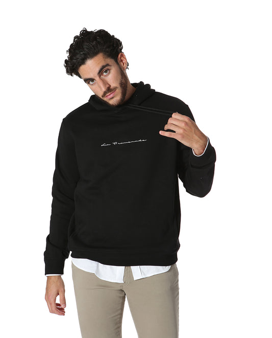 Sudadera Firma Capucha Negra