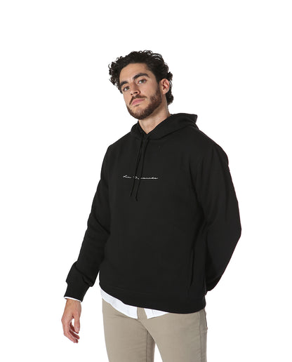 Sudadera Firma Capucha Negra