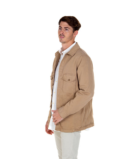 Beige Elastic Safari Jacket