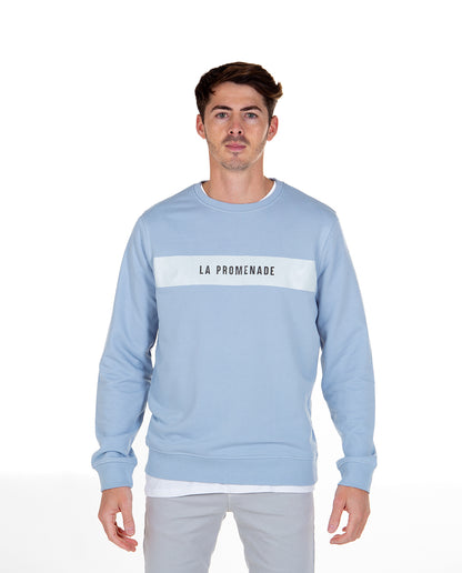 Sky Blue Patch Sweatshirt 