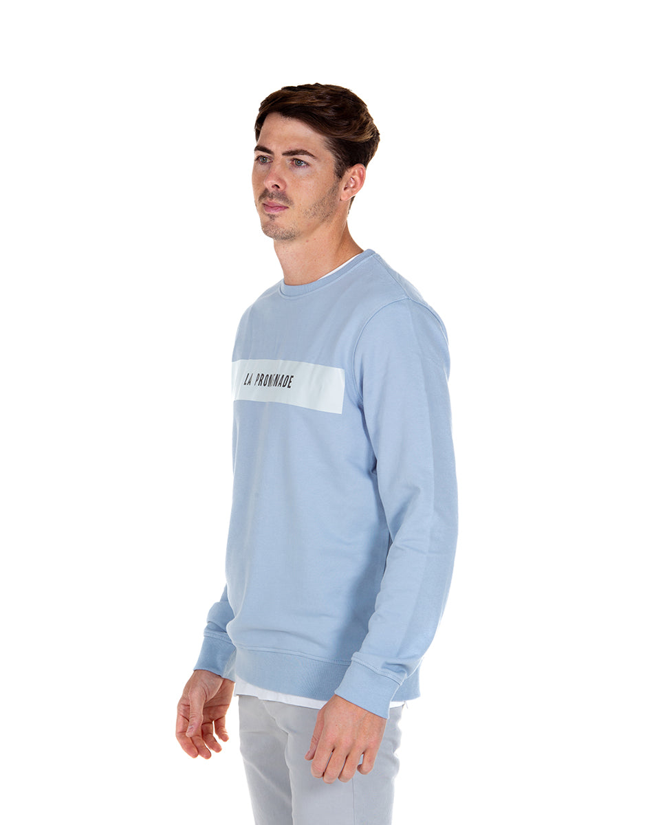 Sky Blue Patch Sweatshirt 