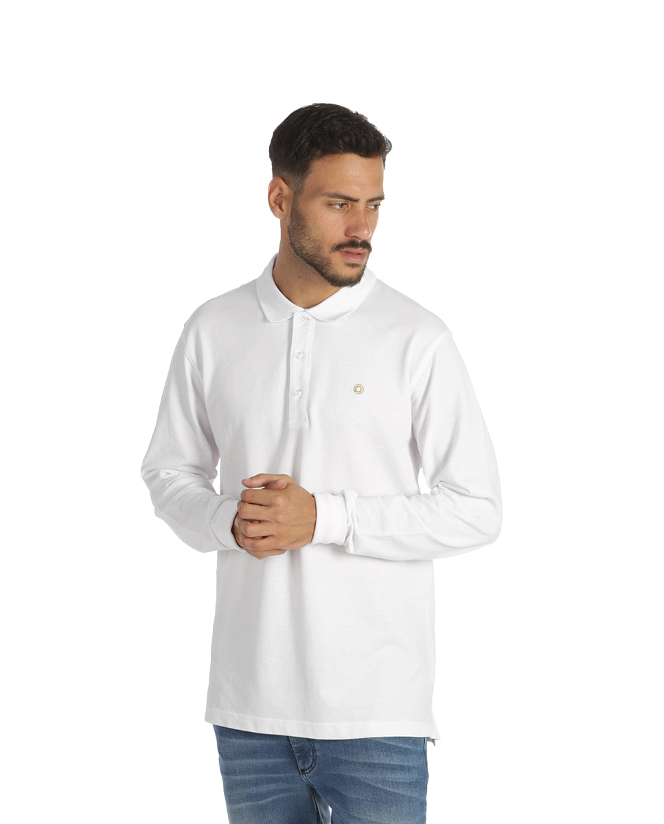 White Long Polo