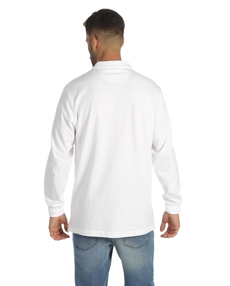 White Long Polo