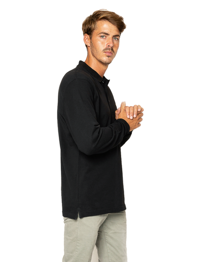 Black Long Polo