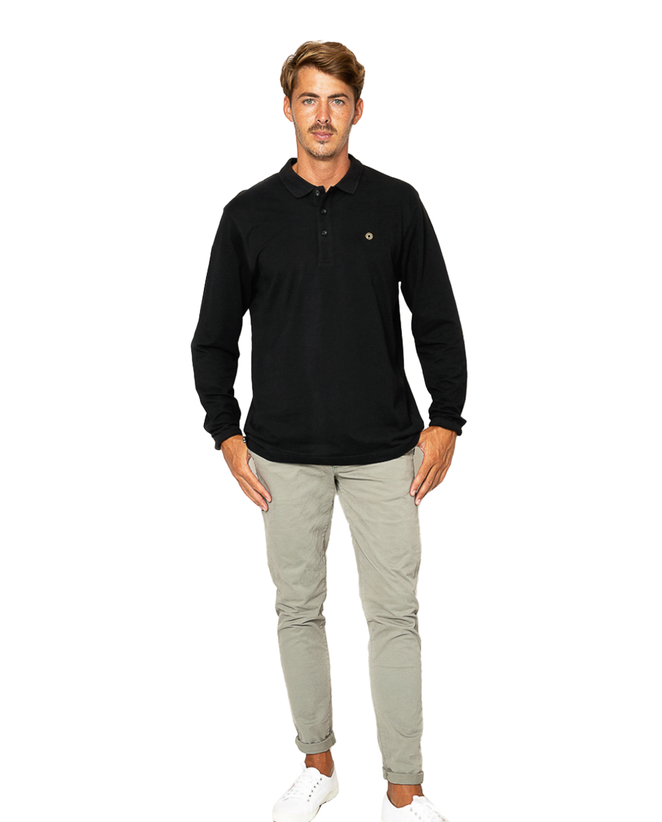 Black Long Polo